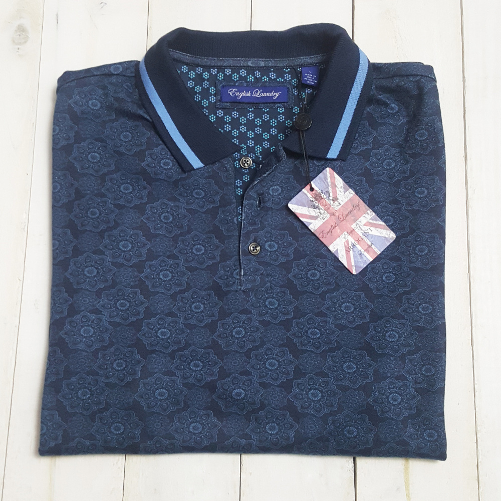 English Laundry Mens Polo Shirt Large Golf NWT